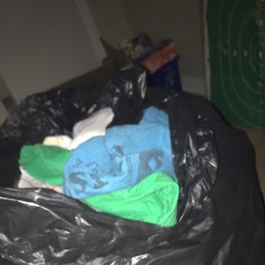 Bag full of clothes